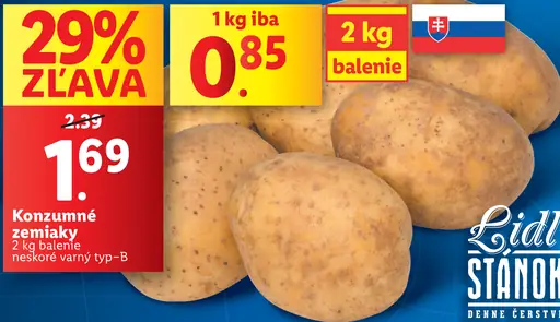 Konzumné zemiaky neskoré