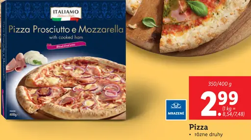 Italiamo Pizza rôzne druhy
