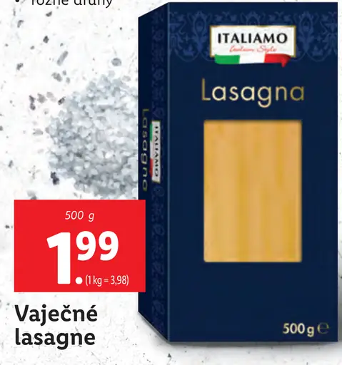 Italiamo Vaječné lasagne