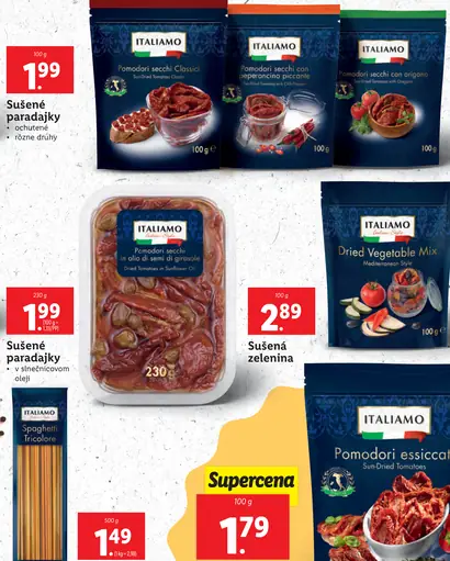 Italiamo Sušené paradajky v slnečnicovom oleji