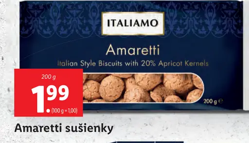 Italiamo Amaretti sušienky