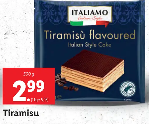 Italiamo Tiramisu flavoured Italian Style Cake