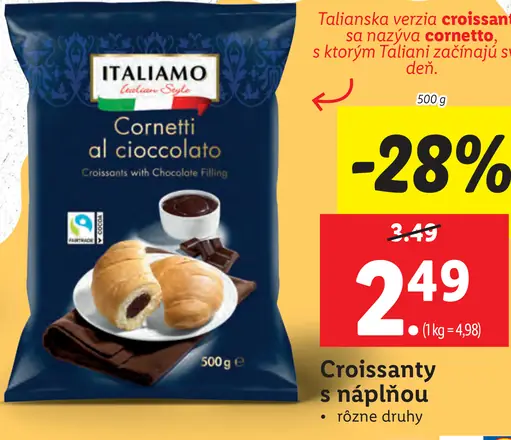 Italiamo Cornetti al cioccolato