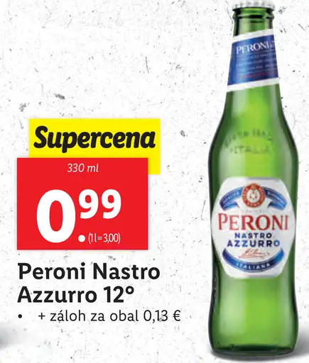 Peroni Nastro Azzurro 12 plechovka