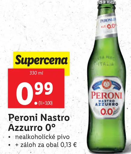 Peroni Nastro Azzurro 0 plechovka
