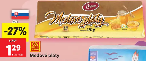 Alnato Medové pláty