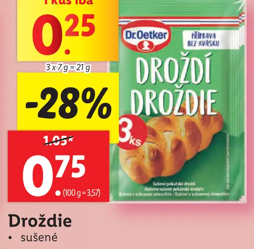 Dr. Oetker Droždie sušené