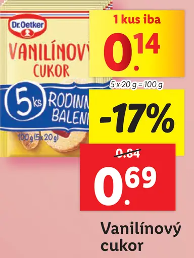 Dr. Oetker Vanilínový cukor