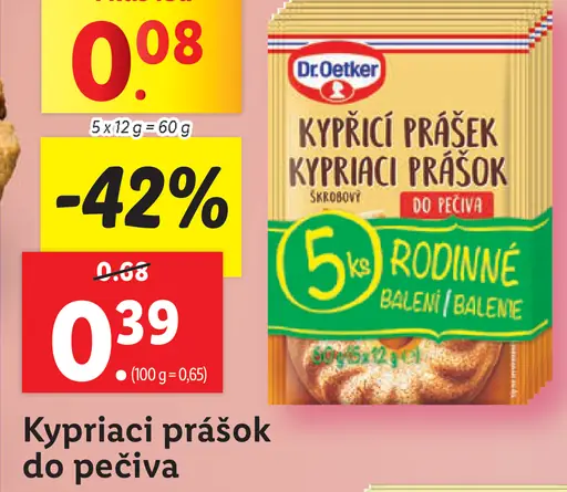 Dr. Oetker Kypriaci prášok