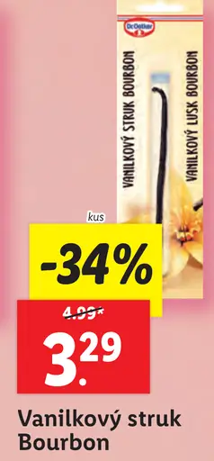 Vanilkový struk Bourbon