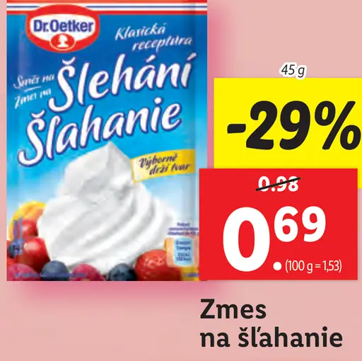 Zmes na šľahanie