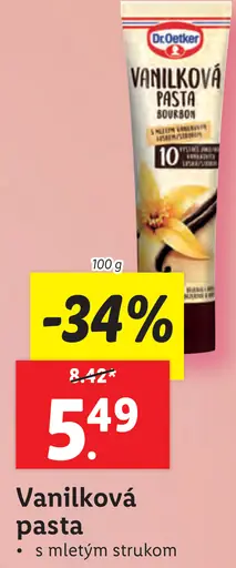 Vanilková pasta s mletým strukom