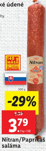 Nitran/Paprikáš saláma