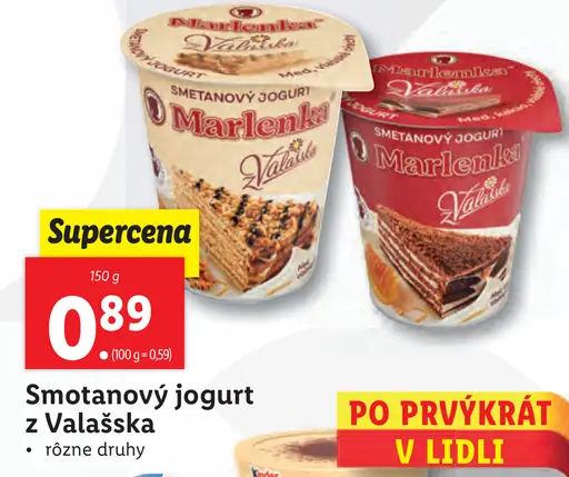 Marlenka Smotanový jogurt z Valašska