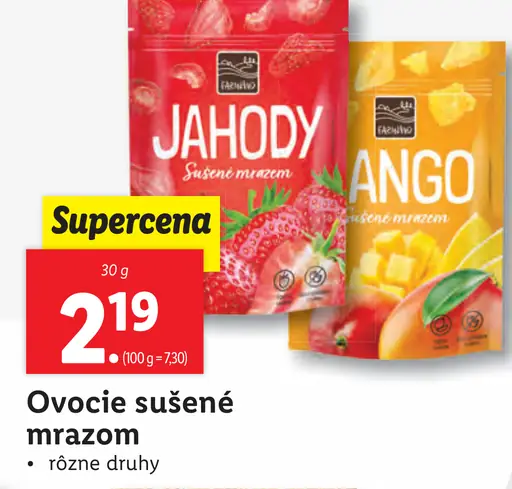 Owoce sušené mrazom