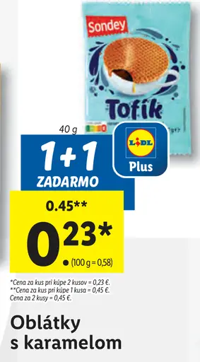 Oblátky s karamelom