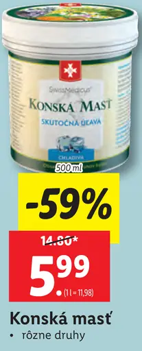 Skutočná bylinková konská masť