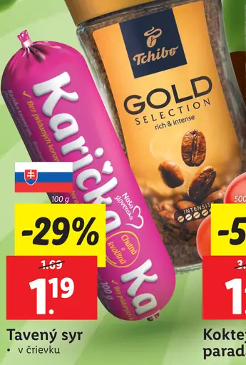 Karička črievko Tavený syr