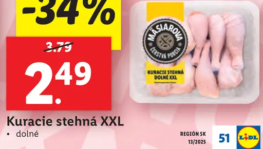 Kuracie stehná XXL dolné