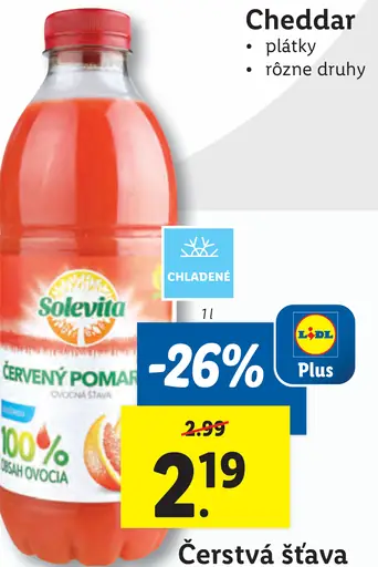 Solevita Pomarančová šťava