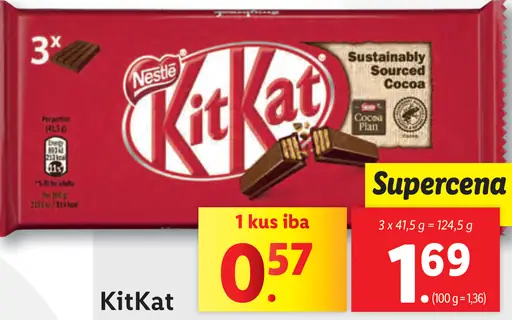 Nestlé KitKat čokoládové tyčinky