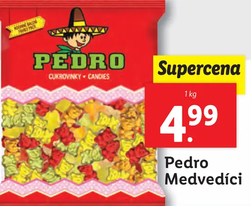 Pedro Medvedíci želatínové cukríky