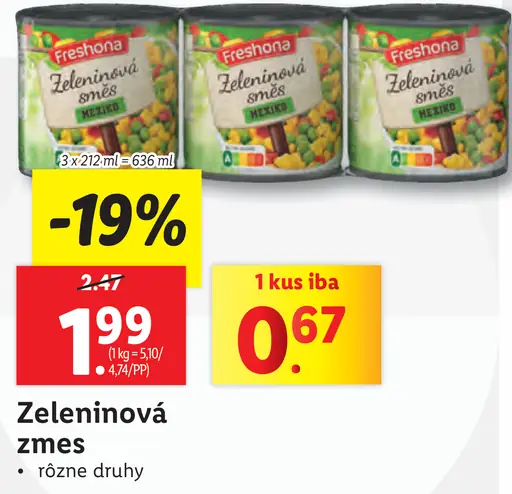 Freshona Zeleninová zmes