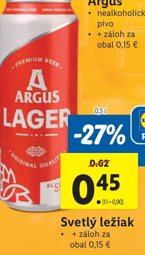 Argus Svetlý ležiak plechovka
