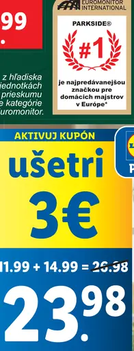 Parkside Aku chvostová píla 20 V