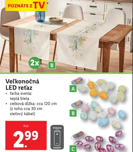 Veľkonočná LED reťaz