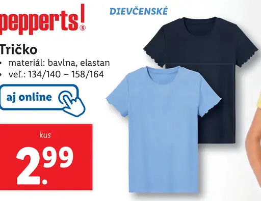 Pepperts! Tričko dievčenské