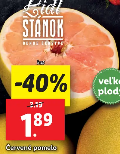 Pomelo červené