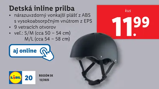 Detská inline prilba
