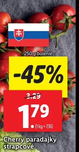 Paradajky cherry strapcové