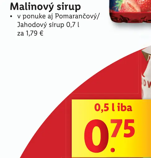 Caprio malinový sirup