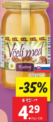 XXL Med kvetový
