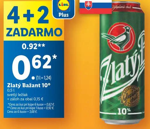 Zlatý Bažant plechovka