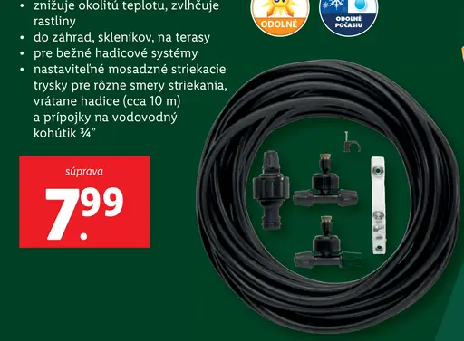 Súprava na vodnú hmlu