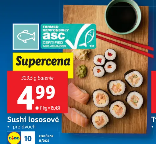 Sushi lososové