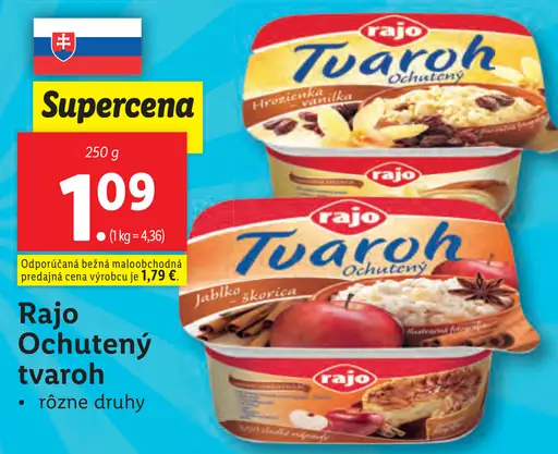 Rajo tvaroh ochutený