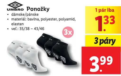 Umbro Ponožky