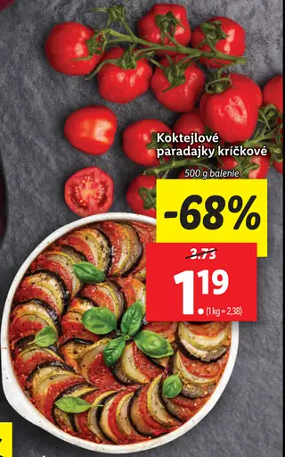 Paradajky koktejlové strapcové