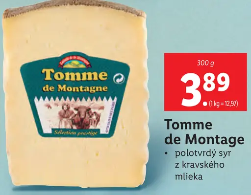 Tomme de Montagne syr