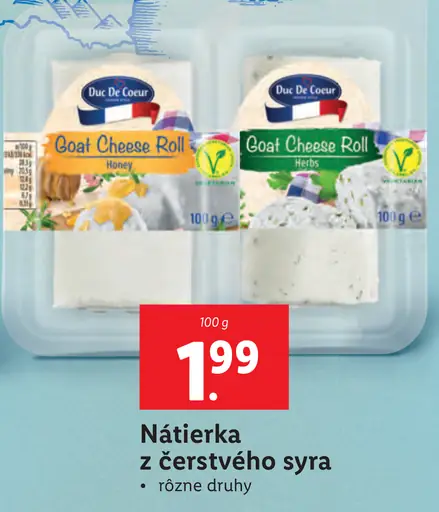 Duc De Coeur Nátierka z čerstvého syra
