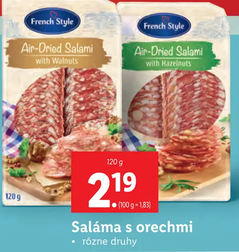 French Style Saláma s orechmi