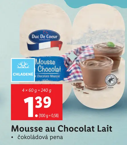 Duc De Coeur Mousse au Chocolat Lait