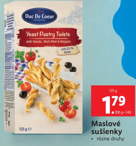 Duc De Coeur Yeast Pastry Twists