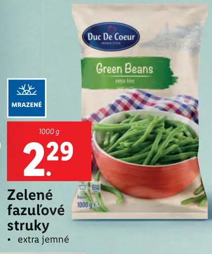 Duc De Coeur Zelené fazuľové struky