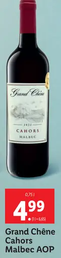 Grand Chêne Cahors Malbec AOP