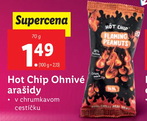 Hot Chip Ohnivé arašidy